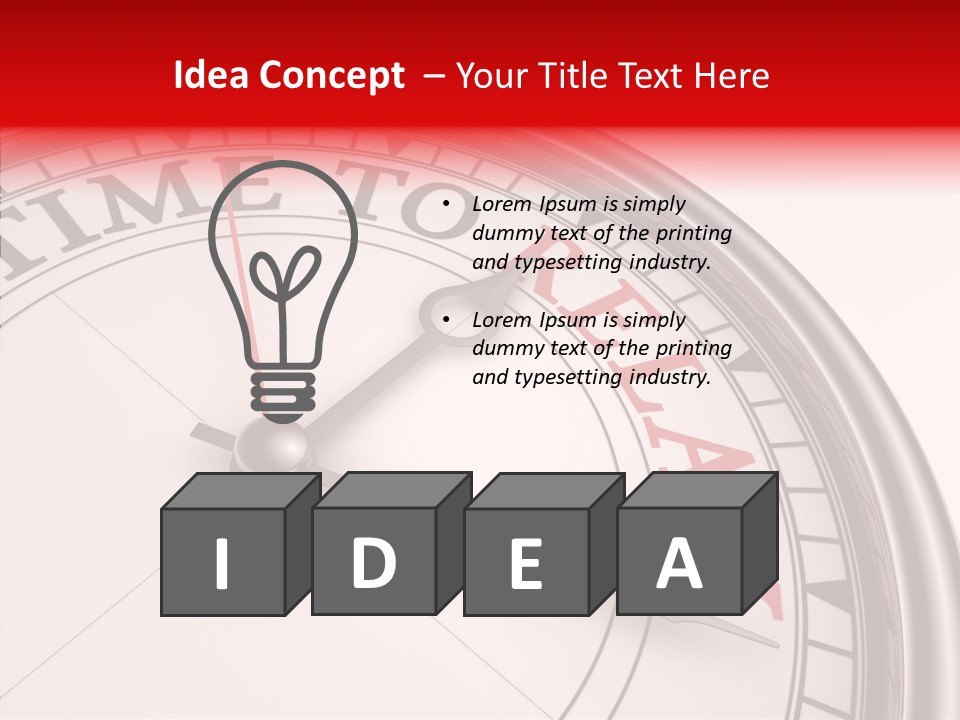 Idea Text Relax PowerPoint Template
