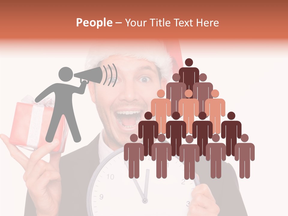 Holiday Claus Background PowerPoint Template