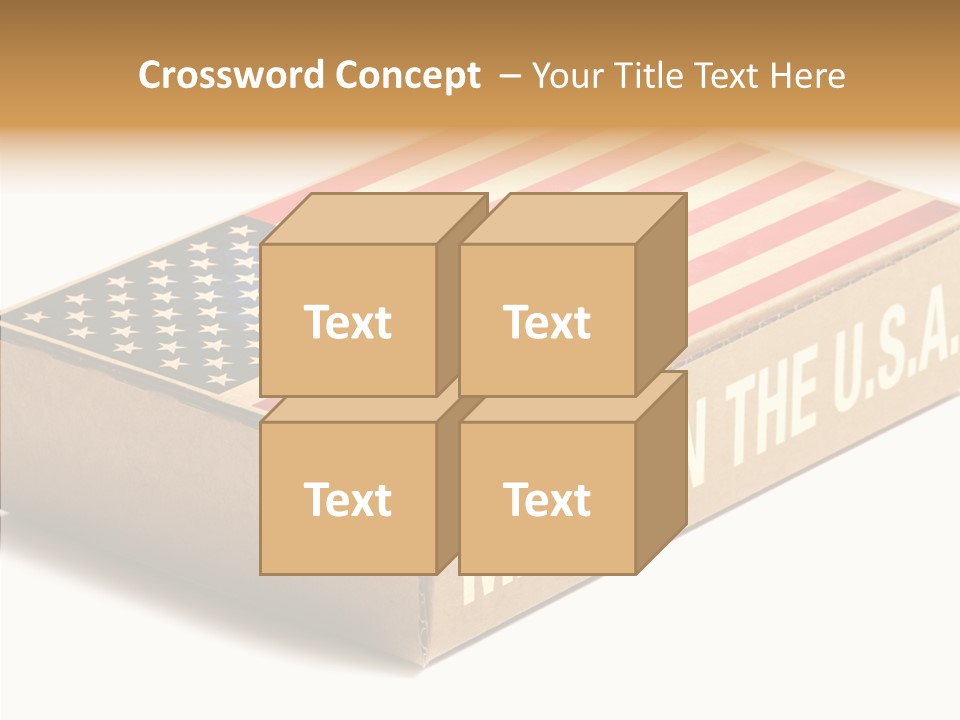 Small Words White PowerPoint Template
