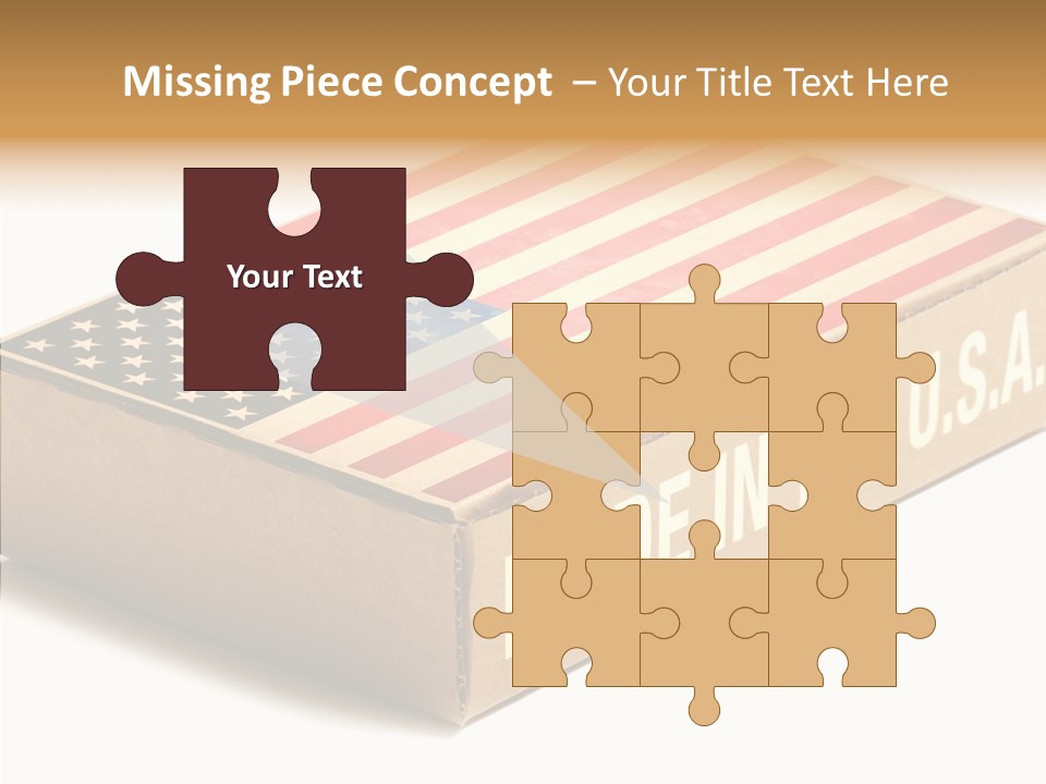 Small Words White PowerPoint Template