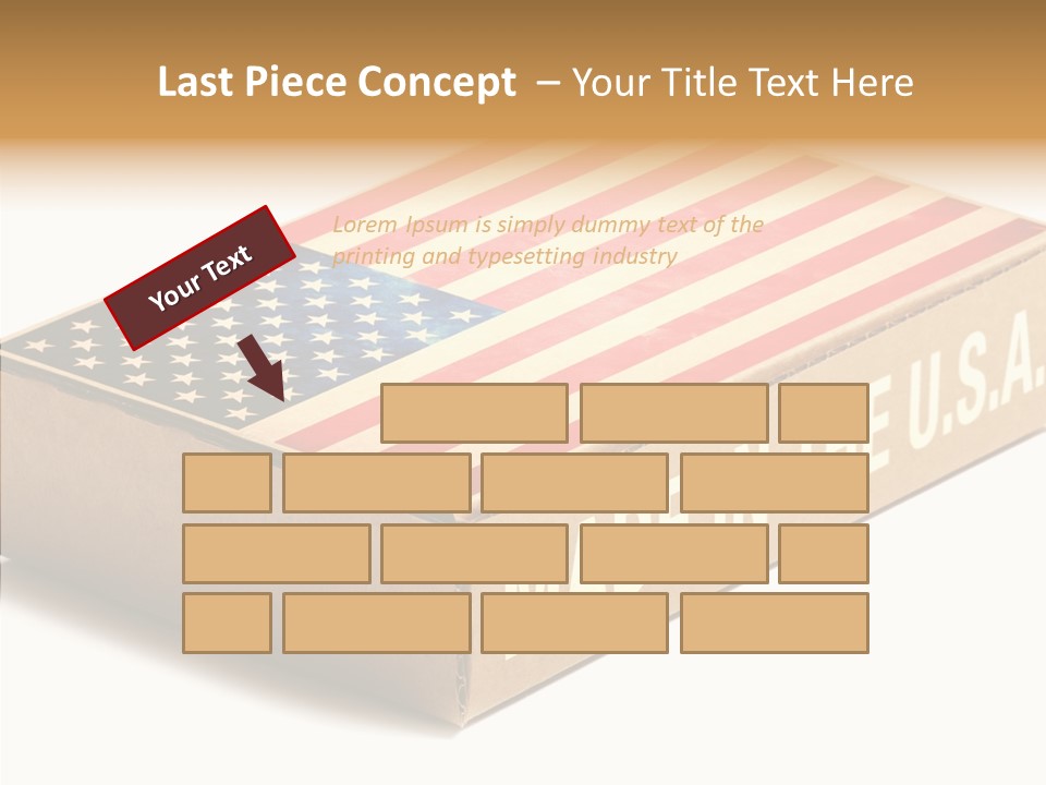 Small Words White PowerPoint Template