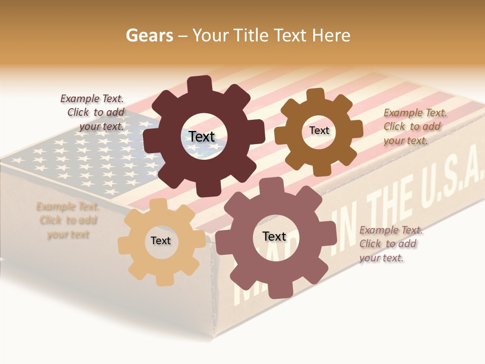 Small Words White PowerPoint Template