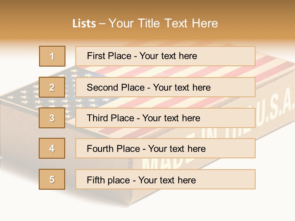 Small Words White PowerPoint Template