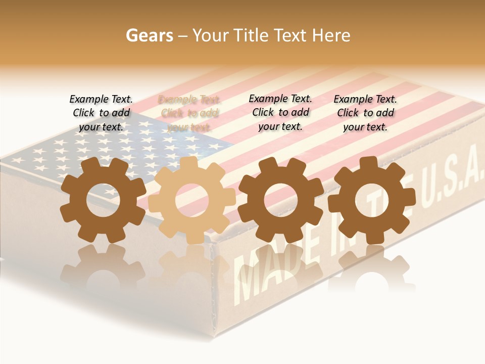 Small Words White PowerPoint Template