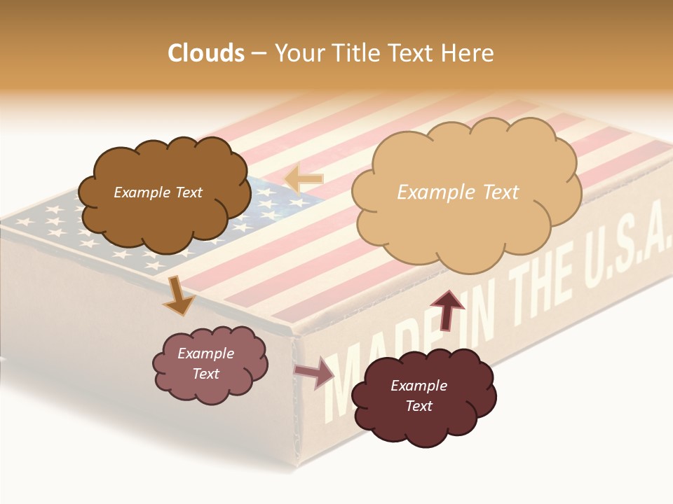 Small Words White PowerPoint Template