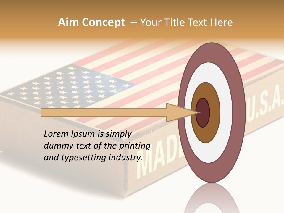 Small Words White PowerPoint Template