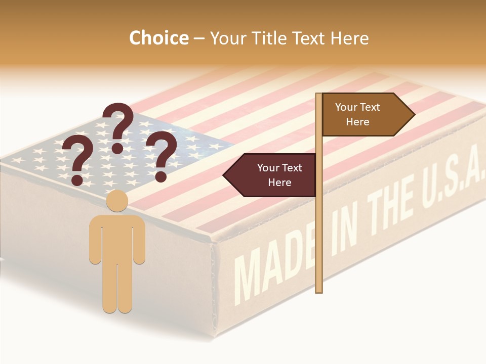 Small Words White PowerPoint Template