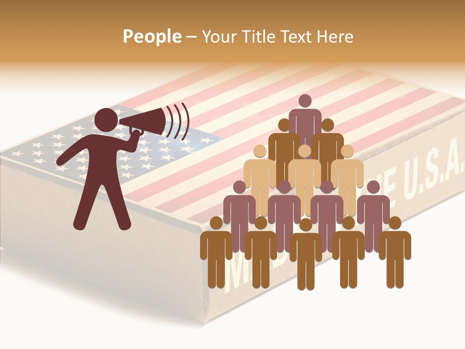 Small Words White PowerPoint Template