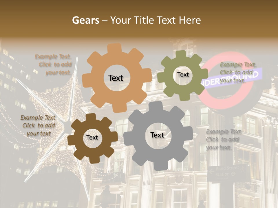 Lights Oxford Transport PowerPoint Template