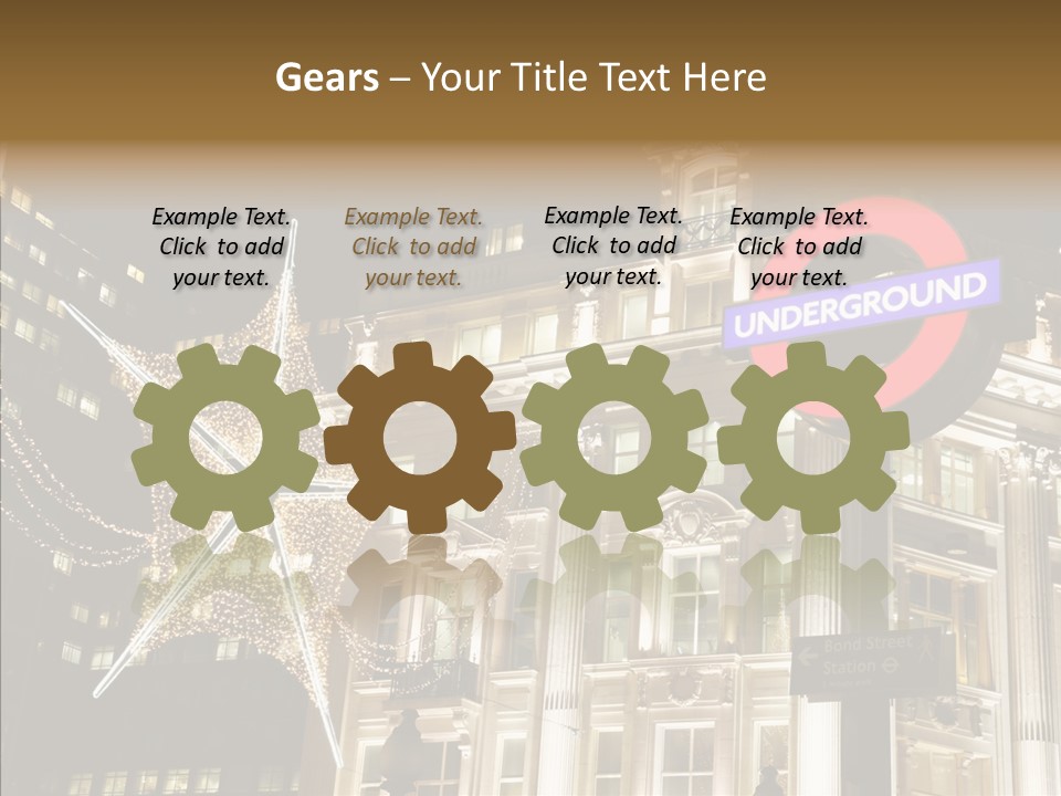 Lights Oxford Transport PowerPoint Template