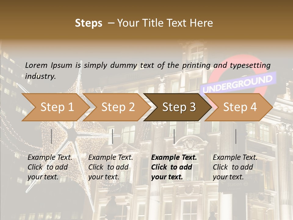 Lights Oxford Transport PowerPoint Template