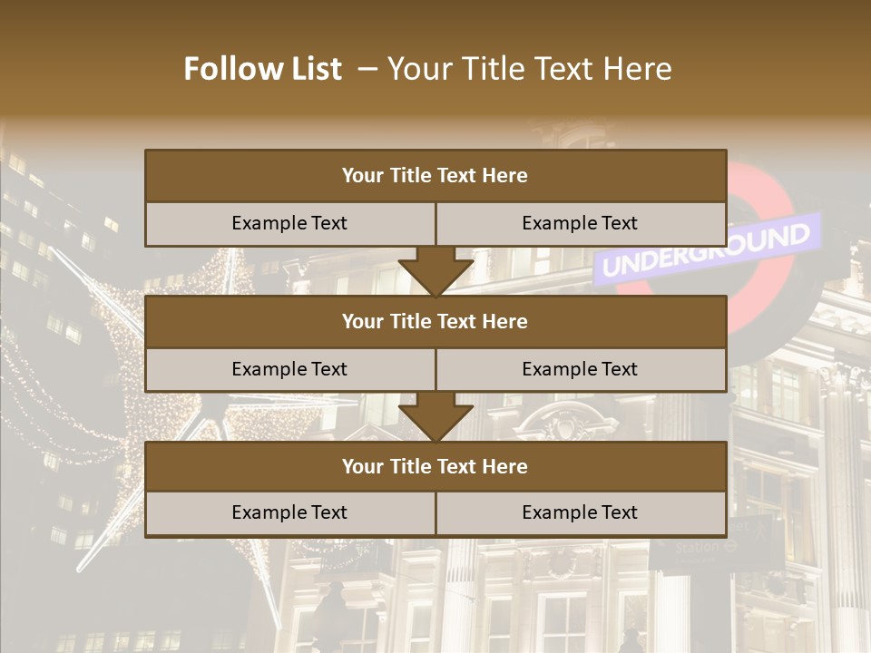 Lights Oxford Transport PowerPoint Template