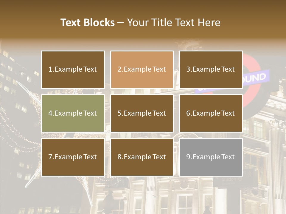 Lights Oxford Transport PowerPoint Template