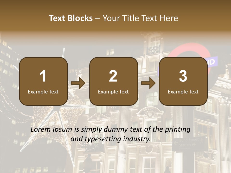 Lights Oxford Transport PowerPoint Template