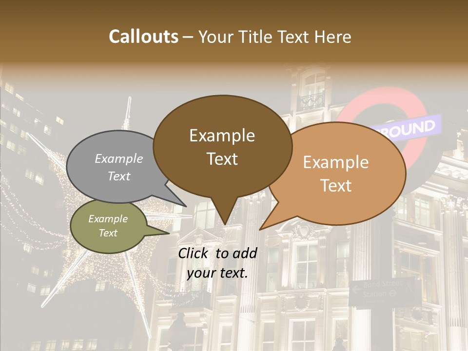 Lights Oxford Transport PowerPoint Template