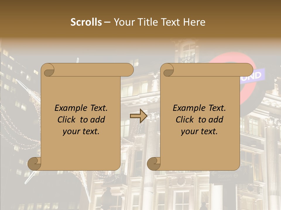 Lights Oxford Transport PowerPoint Template