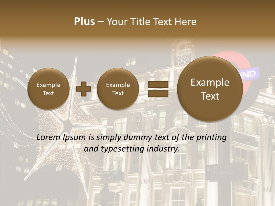 Lights Oxford Transport PowerPoint Template