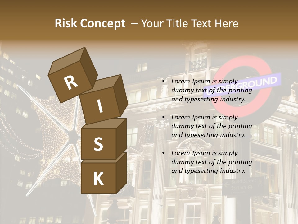 Lights Oxford Transport PowerPoint Template