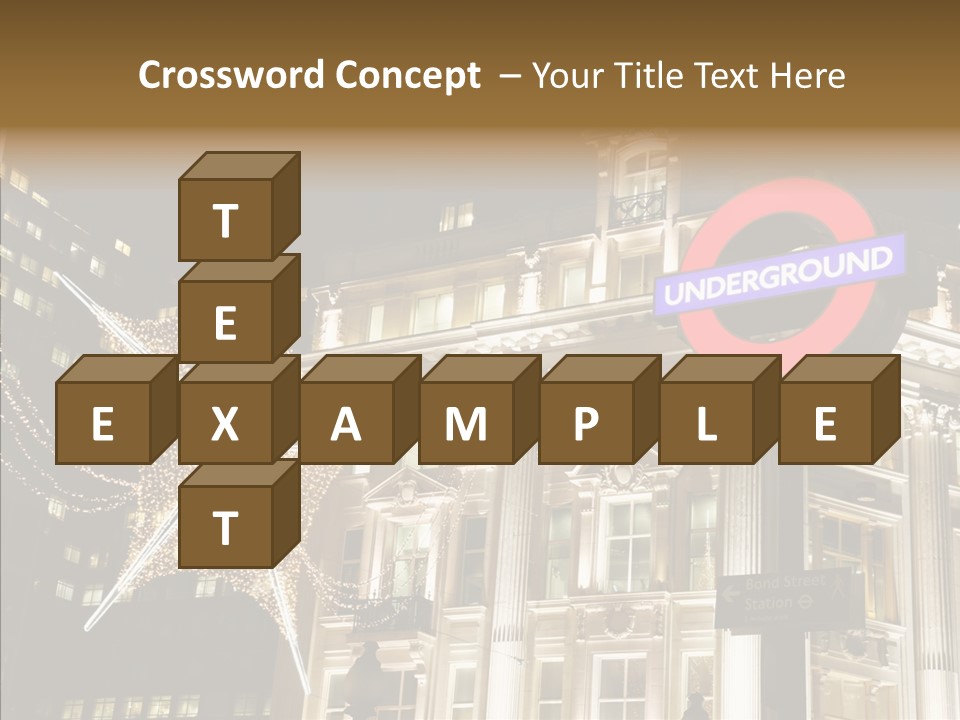 Lights Oxford Transport PowerPoint Template