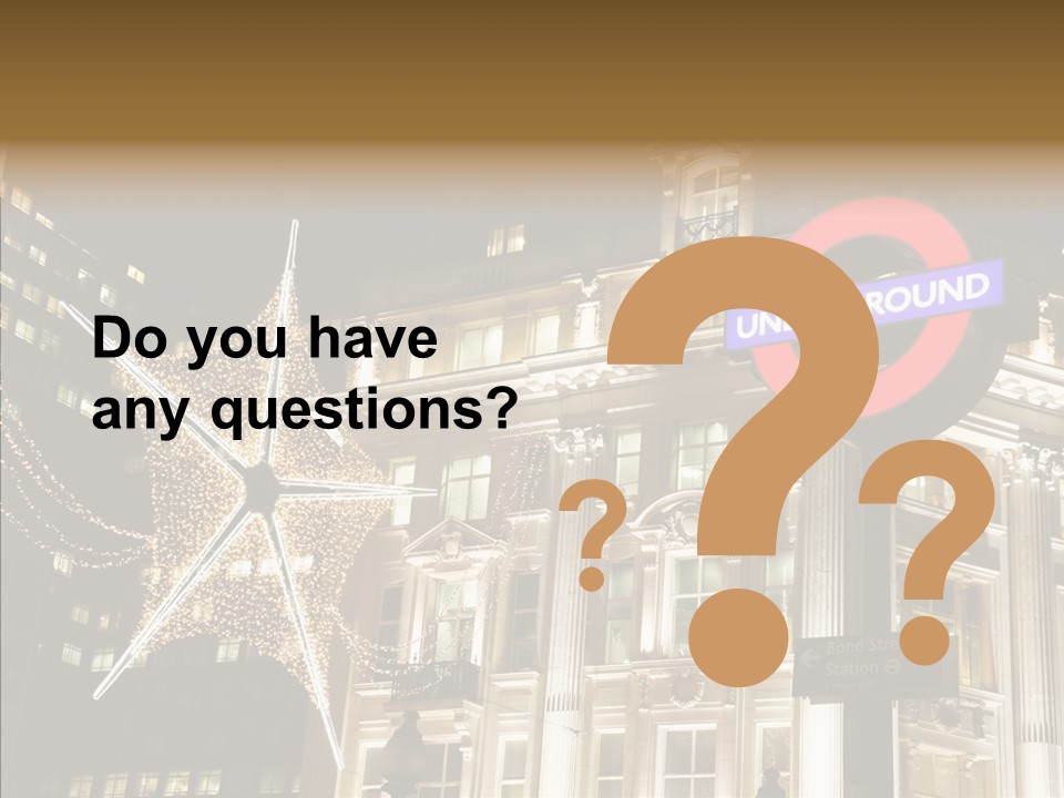 Lights Oxford Transport PowerPoint Template