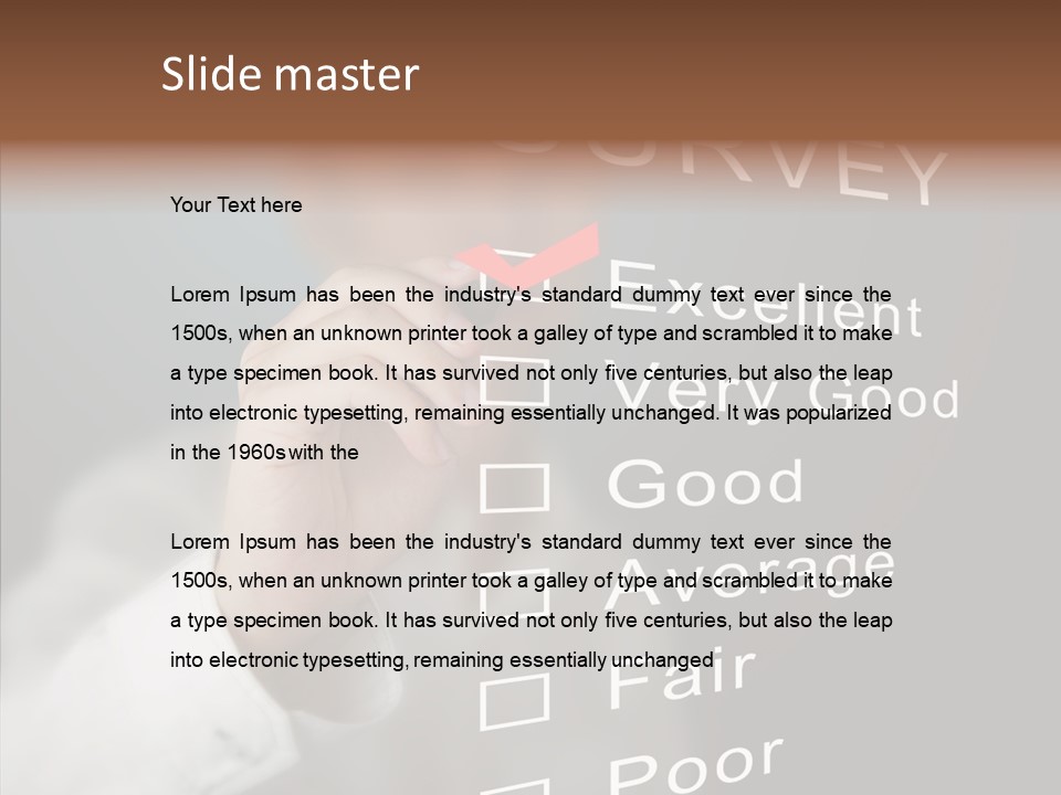Adult Background Answer PowerPoint Template