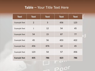 Adult Background Answer PowerPoint Template