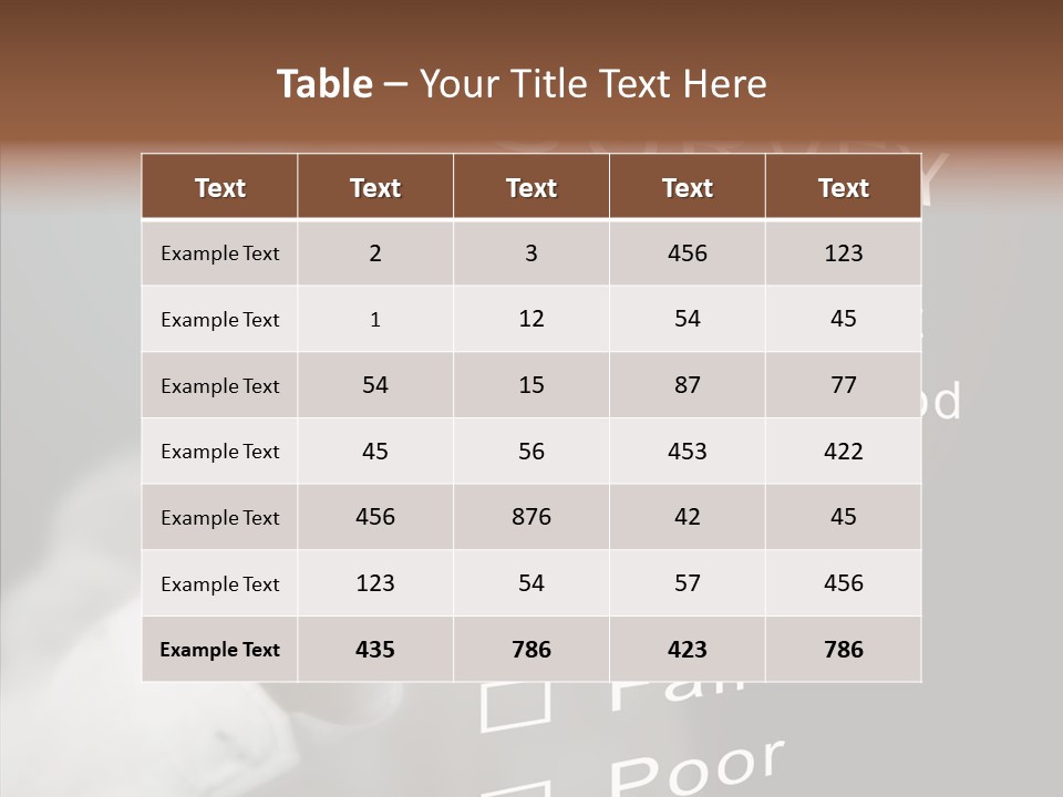 Adult Background Answer PowerPoint Template