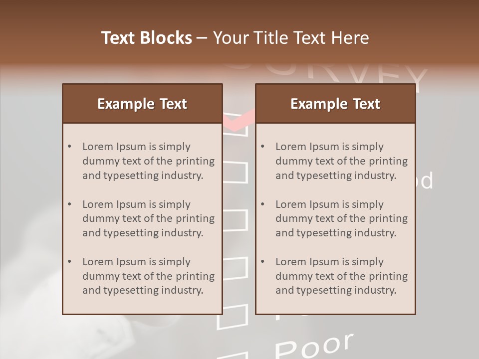 Adult Background Answer PowerPoint Template