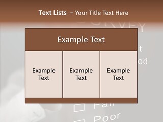 Adult Background Answer PowerPoint Template