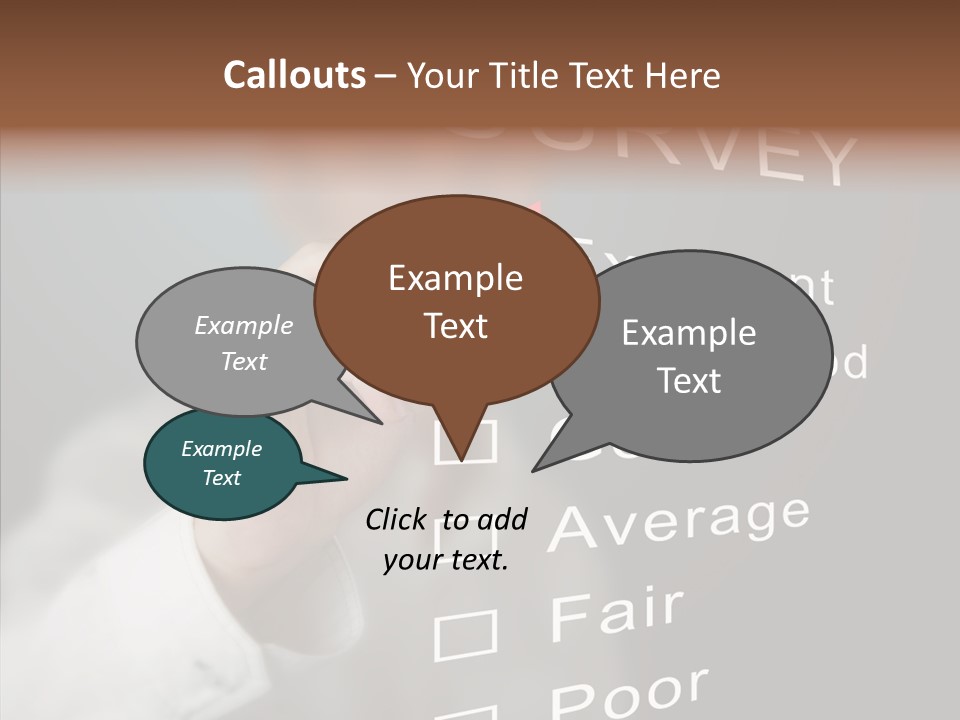 Adult Background Answer PowerPoint Template