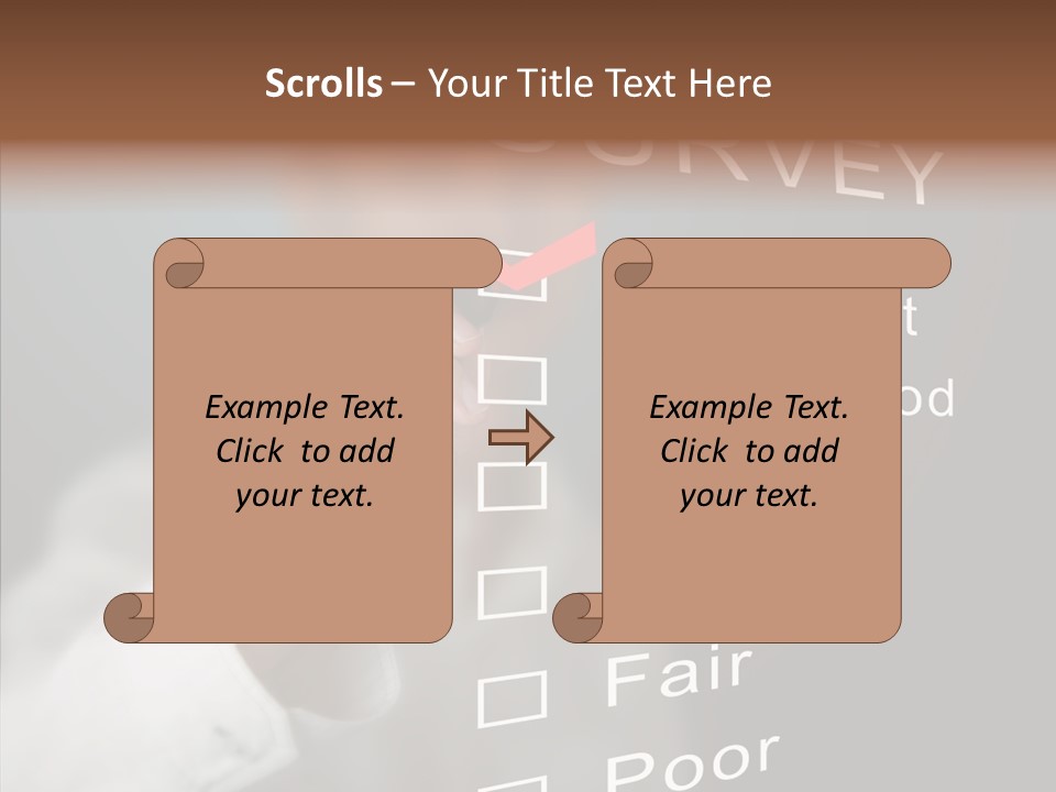 Adult Background Answer PowerPoint Template