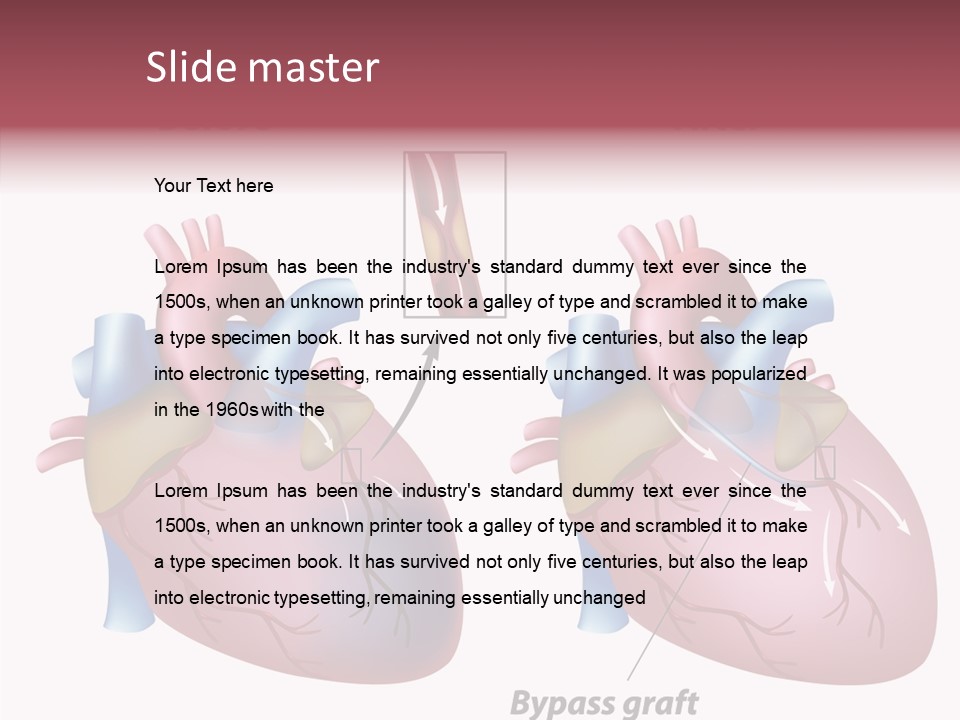 Clogged Heartbeat Illustration PowerPoint Template