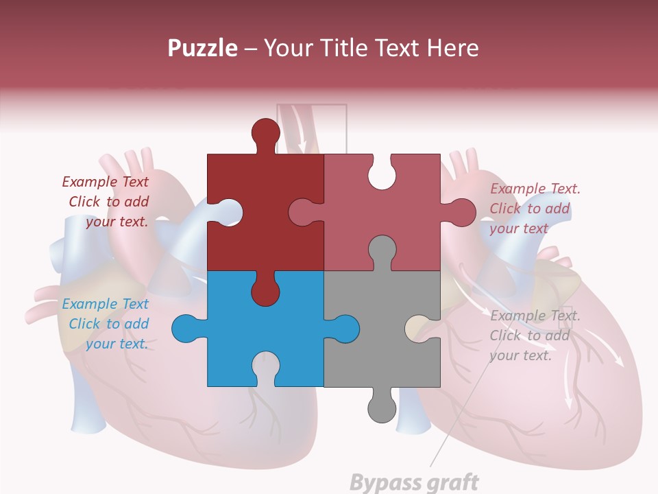 Clogged Heartbeat Illustration PowerPoint Template