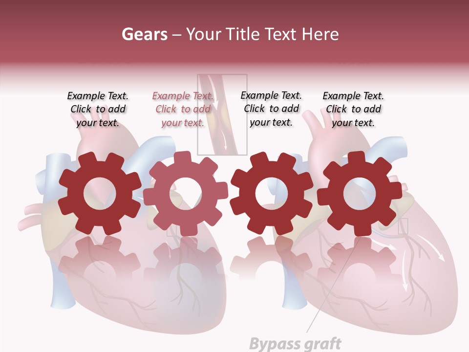 Clogged Heartbeat Illustration PowerPoint Template