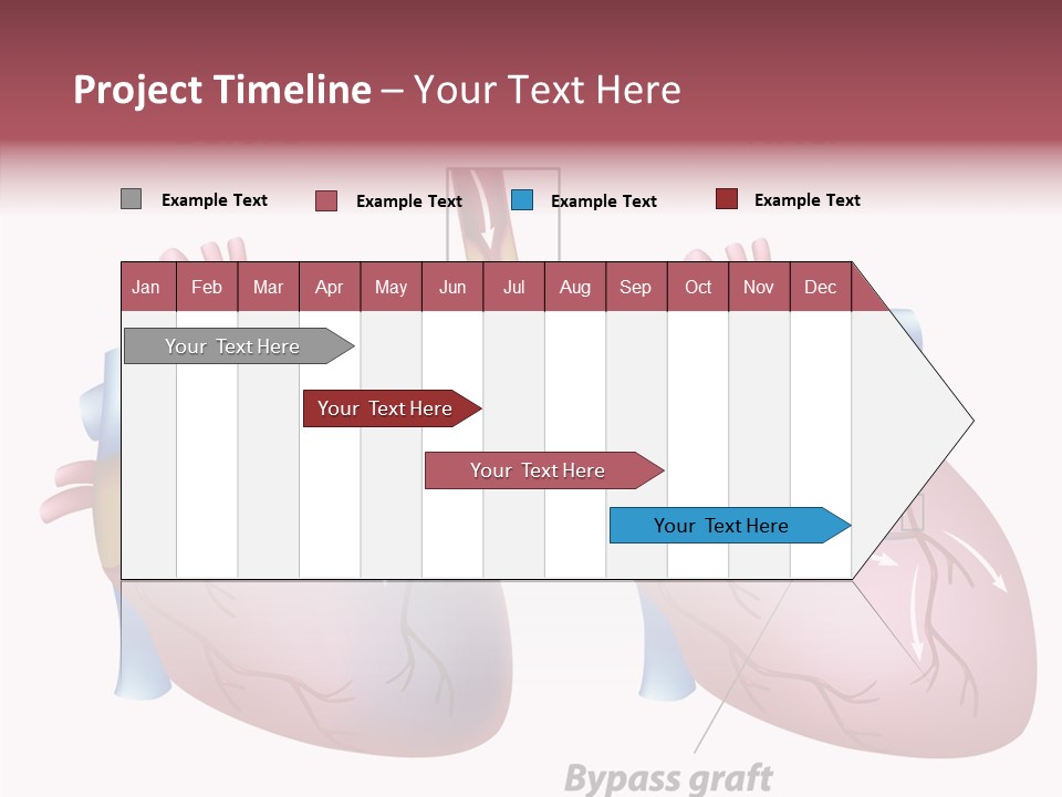 Clogged Heartbeat Illustration PowerPoint Template
