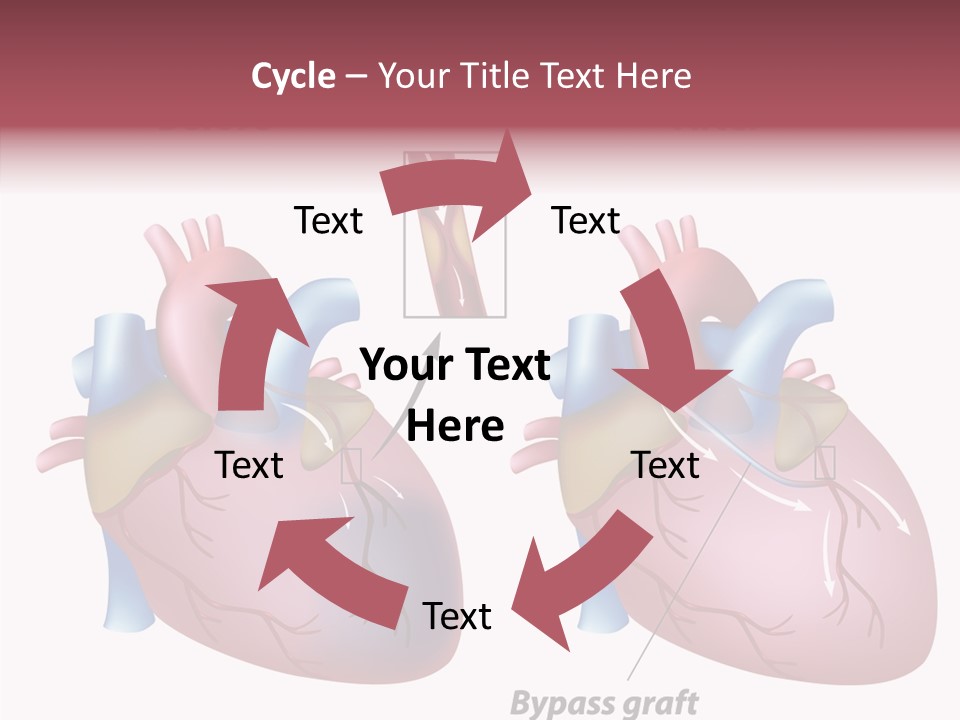 Clogged Heartbeat Illustration PowerPoint Template