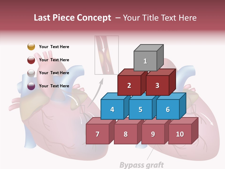 Clogged Heartbeat Illustration PowerPoint Template