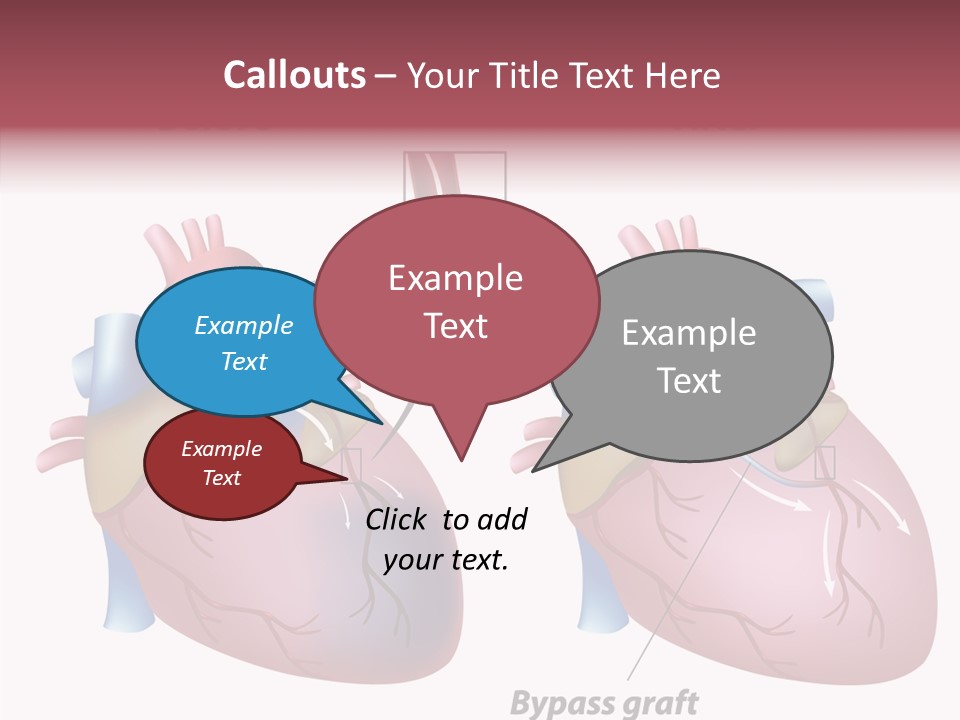 Clogged Heartbeat Illustration PowerPoint Template