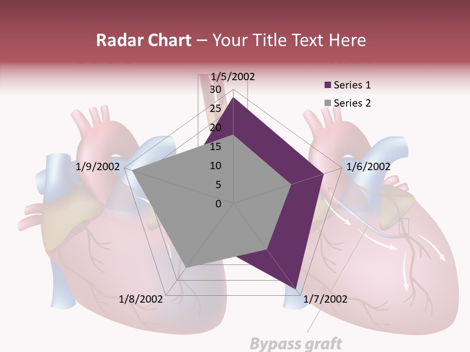 Clogged Heartbeat Illustration PowerPoint Template