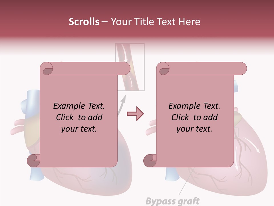 Clogged Heartbeat Illustration PowerPoint Template