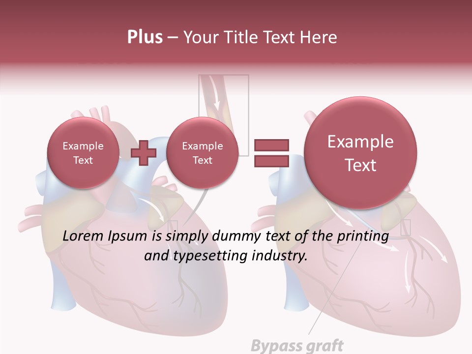 Clogged Heartbeat Illustration PowerPoint Template