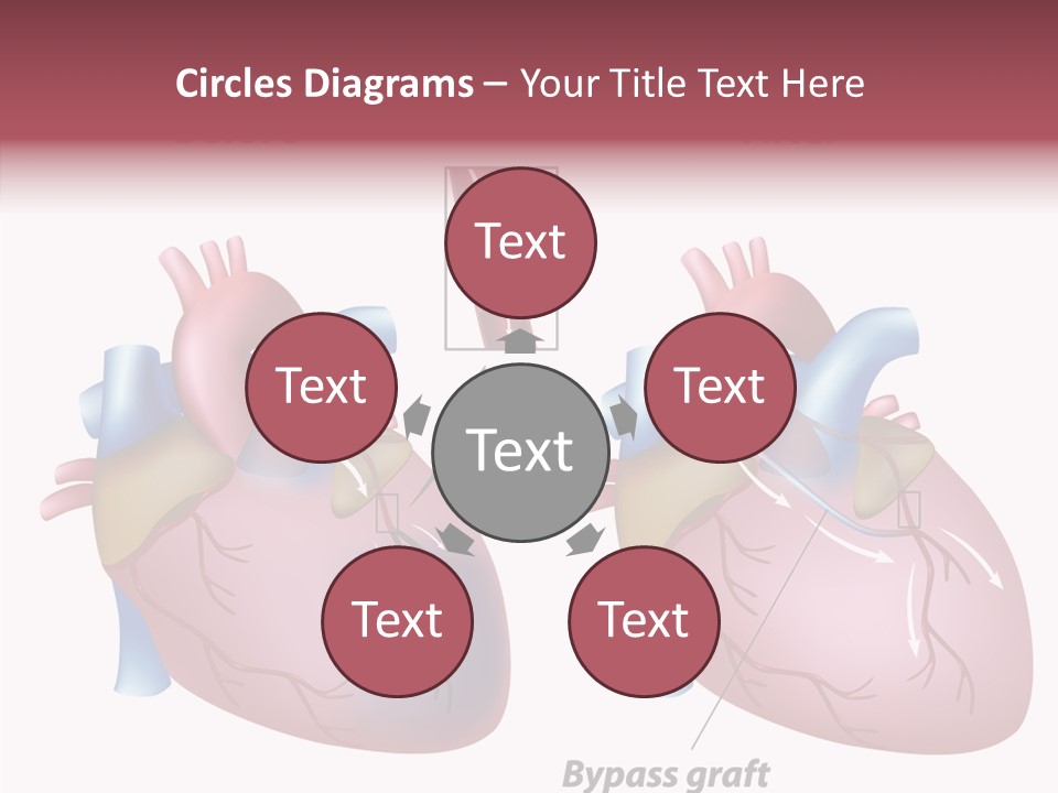 Clogged Heartbeat Illustration PowerPoint Template