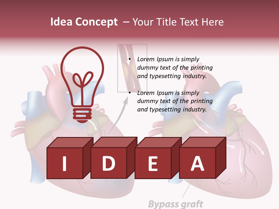 Clogged Heartbeat Illustration PowerPoint Template