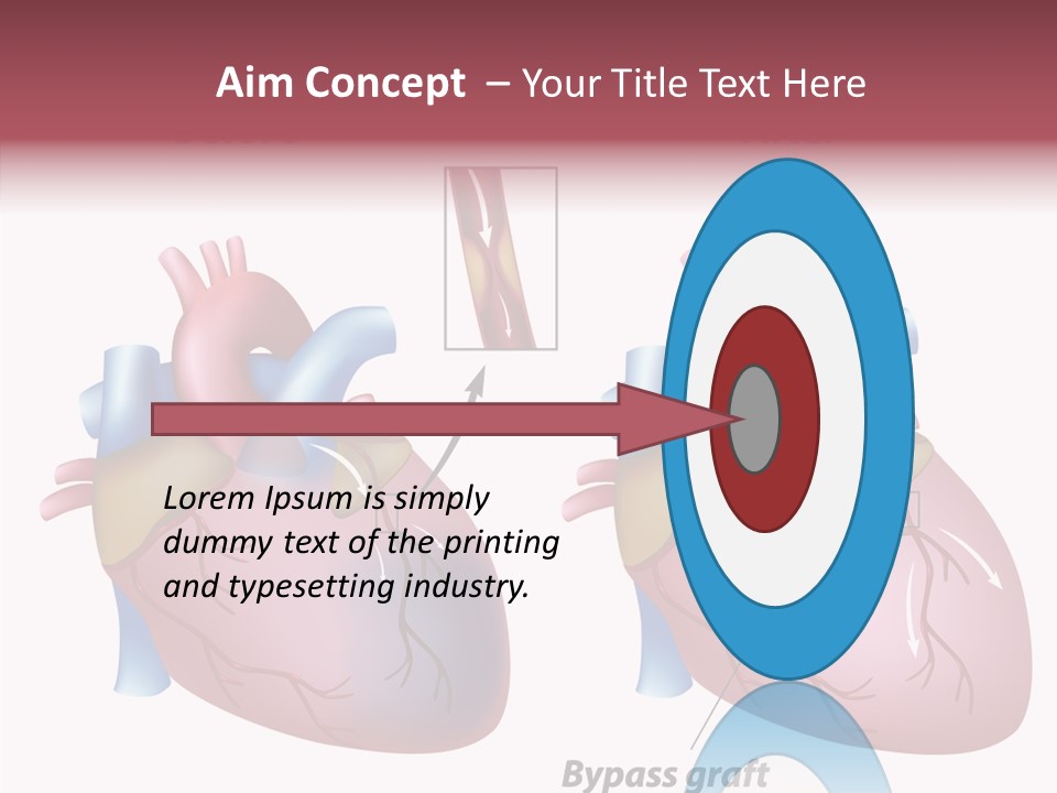 Clogged Heartbeat Illustration PowerPoint Template
