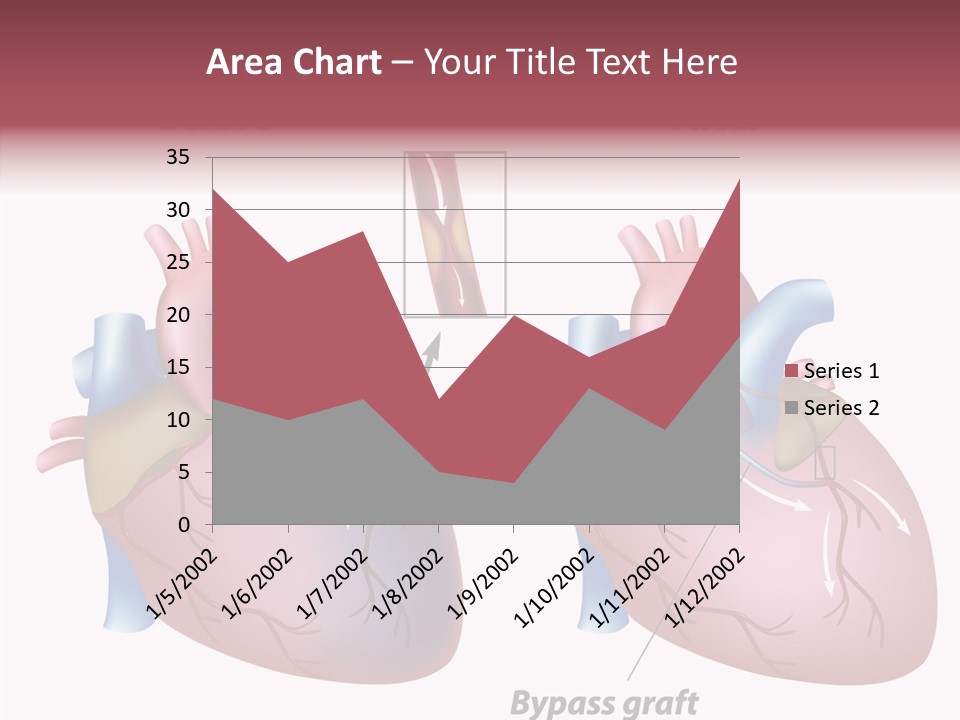 Clogged Heartbeat Illustration PowerPoint Template