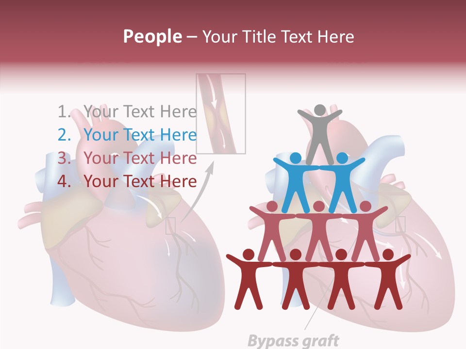 Clogged Heartbeat Illustration PowerPoint Template