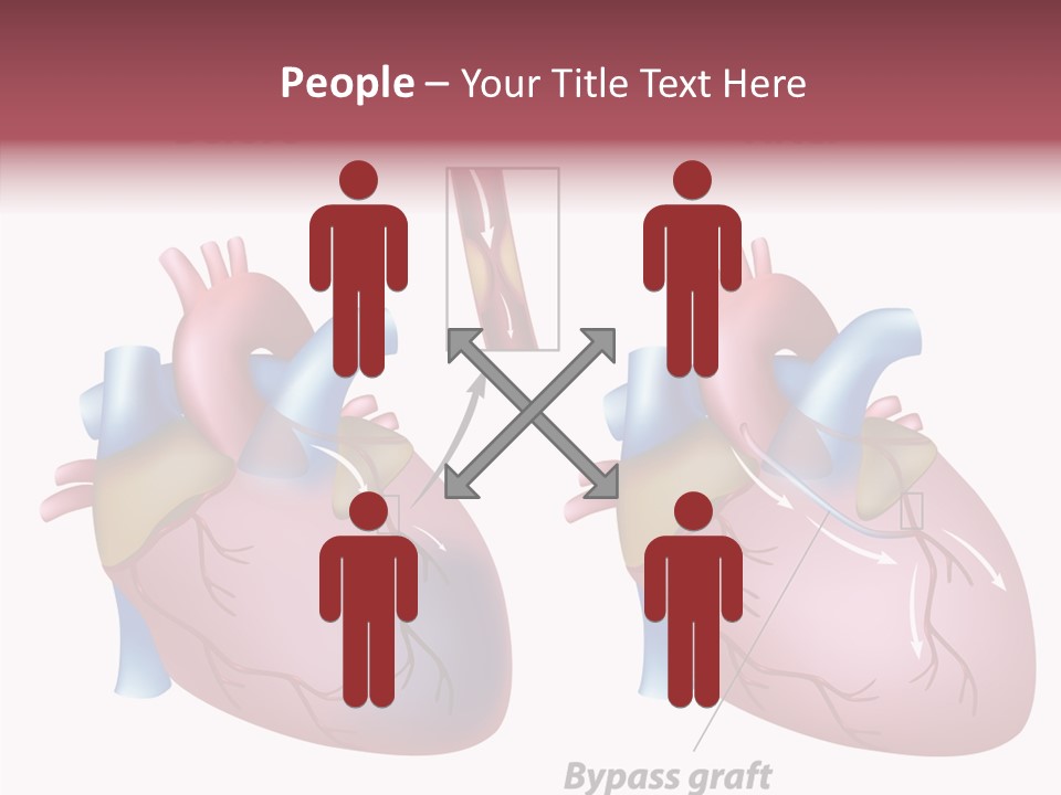 Clogged Heartbeat Illustration PowerPoint Template