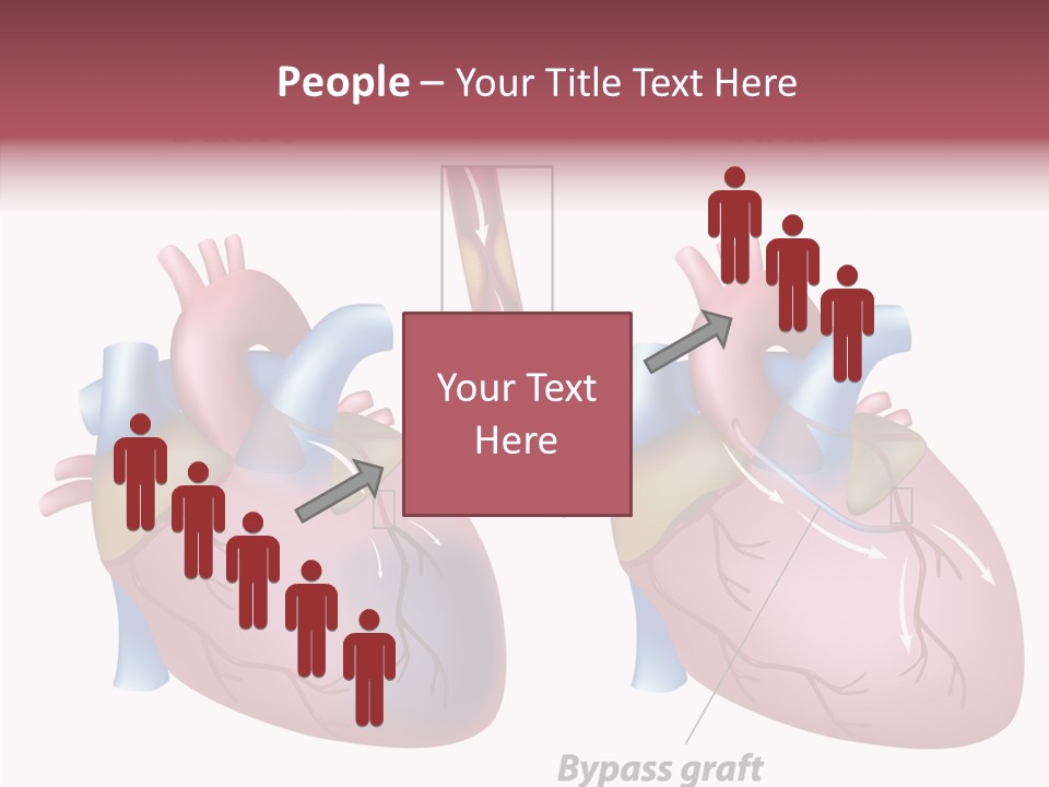 Clogged Heartbeat Illustration PowerPoint Template