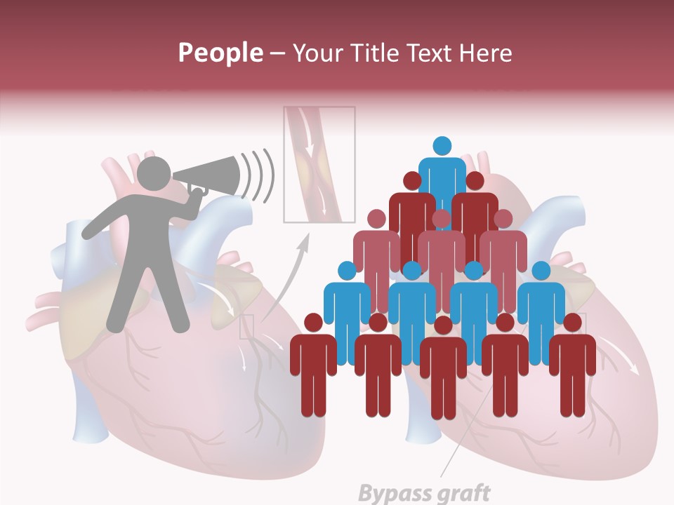 Clogged Heartbeat Illustration PowerPoint Template