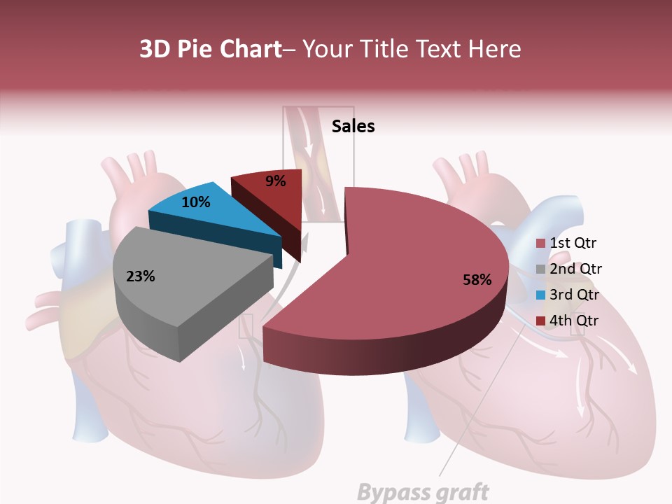Clogged Heartbeat Illustration PowerPoint Template